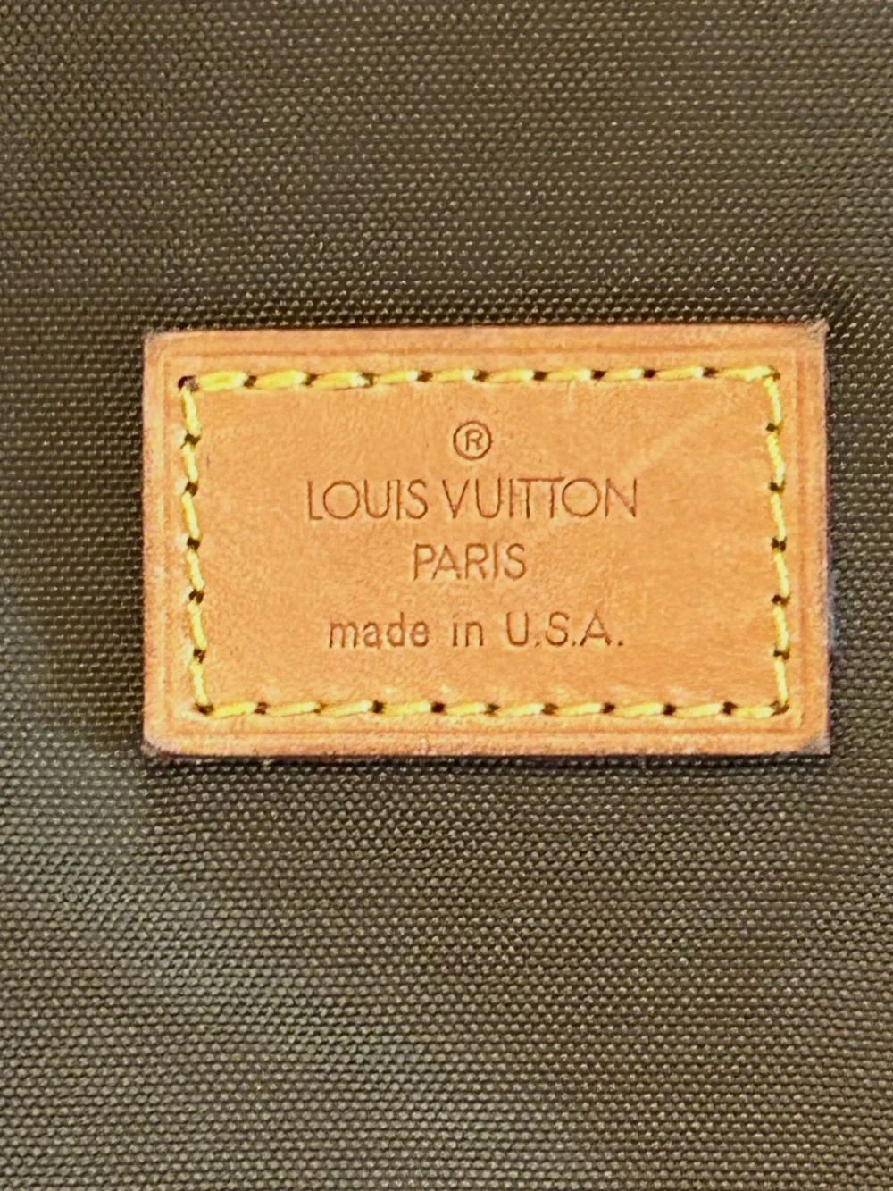 Louis Vuitton Monogram Canvas Garment Bag in Brown with Tan Trim